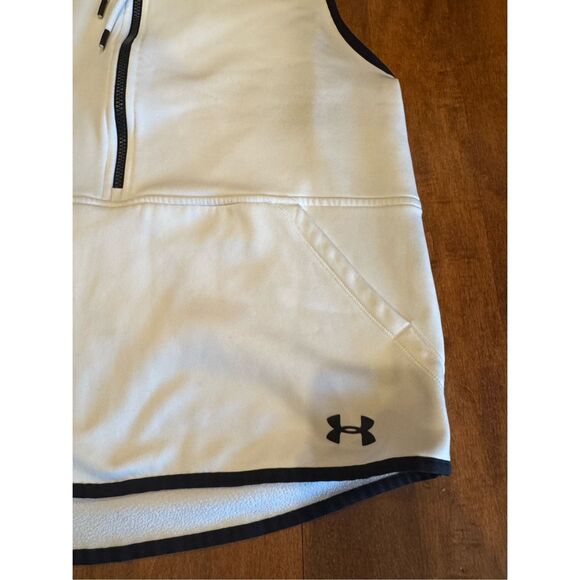 Under Armour White Sleeveless Hoodie Tank Top - Picture 2 of 7